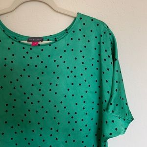 Vince Camuto Polka Dot Blouse